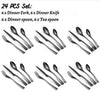 24 Pcs Luxury Flatware - Cuchillería - Black